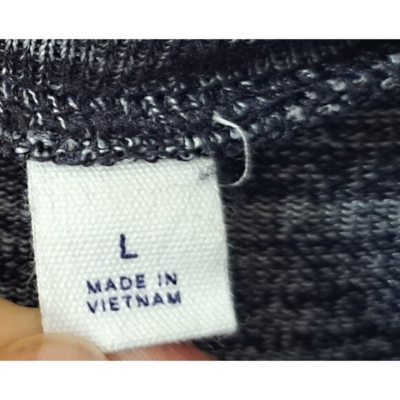 Gap Women's L Long Sleeve Softspun Cowlneck Sweater Black Marled Tunic - Picture 4 of 8